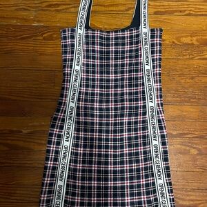 Opening Ceremony Plaid Dress with Straps